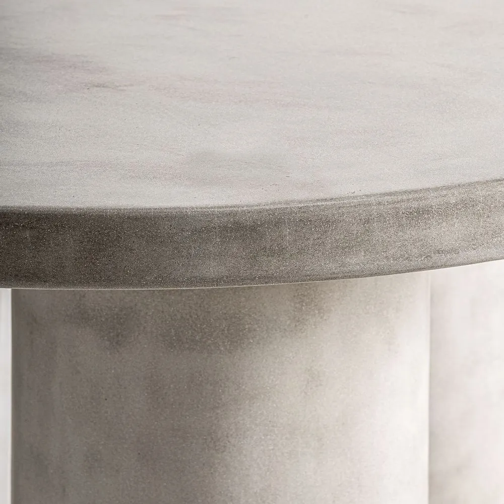Gray cement living room table 150x150x76 cm